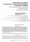 Research paper thumbnail of SAR interferometry and GPS measurements on Argentiere's glacier: comparisons and validation