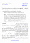 Research paper thumbnail of Nonintrusive measurement of ionisation in vegetation fire plasma