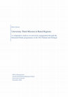 Research paper thumbnail of University Third Mission in Rural Regions: A comparative analysis on university engagement through the Structural Funds programmes in the UK, Finland and Portugal