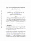 Research paper thumbnail of The space-time line element for static ellipsoidal objects