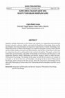 Research paper thumbnail of ILMU JIWA FALSAFI-QUR'ANI: SUATU TAWARAN DISIPLIN ILMU