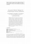 Research paper thumbnail of Asymmetric Hybrids: Dialogues for Computational Concept Combination