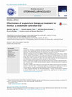 Research paper thumbnail of Effectiveness of acupuncture therapy as treatment for tinnitus: a randomized controlled trial