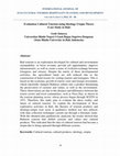 Research paper thumbnail of Evaluation Cultural Tourism using Ideology-Utopia Theory (Case Study in Bali)