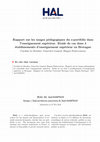 Research paper thumbnail of Rapport sur les usages pédagogiques du e-portfolio dans l’enseignement supérieur. Etude de cas dans 4 établissements d’enseignement supérieur en Bretagne