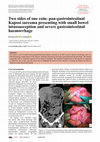 Research paper thumbnail of Two sides of one coin: pan-gastrointestinal Kaposi sarcoma presenting with small bowel intussusception and severe gastrointestinal haemorrhage