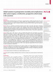 Research paper thumbnail of Global variation in postoperative mortality and complications after cancer surgery: a multicentre, prospective cohort study in 82 countries