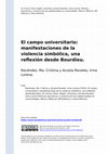 Research paper thumbnail of El campo universitario: manifestaciones de la violencia simbólica, una reflexión desde Bourdieu