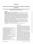 Research paper thumbnail of Growth hormone receptor gene is related to root length and tooth length in human teeth