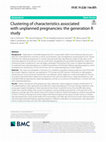 Research paper thumbnail of Clustering of characteristics associated with unplanned pregnancies: the generation R study