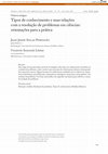 Research paper thumbnail of Tipos de conhecimento e suas relações com a resolução de problemas em ciências: orientações para a prática