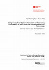 Research paper thumbnail of Using Fuzzy Real Options Valuation for Assessing Investments in NGCC and CCS Energy Conversion Technology