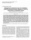 Research paper thumbnail of Management of Fusarium corm rot of gladiolus (Gladiolus grandiflorus sect. Blandus cv. Aarti) by using leaves of allelopathic plants