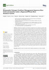 Research paper thumbnail of Reasonable Nitrogen Fertilizer Management Improves Rice Yield and Quality under a Rapeseed/Wheat–Rice Rotation System