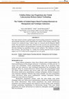 Research paper thumbnail of The Validity of Guided Inqury-Based Teaching Materials on Management and Technique Laboratory