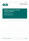 Research paper thumbnail of Executive summary Shaping policy for development Women's voice and leadership in decision-making Assessing the evidence