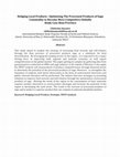 Research paper thumbnail of Hedging Local Products : Optimizing The Processed Products of Sago Commodity to Become More Competitive Globally Study Case Riau Province