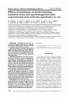 Research paper thumbnail of Effects of melatonin on testis histology, oxidative stress and spermatogenesis after experimental testis ischemia-reperfusion in rats