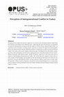 Research paper thumbnail of Perception of Intergenerational Conflict in Turkey