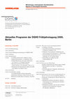 Research paper thumbnail of Aktuelles Programm der DGHO Frühjahrstagung 2009, Berlin