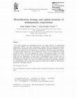 Research paper thumbnail of Diversification strategy and capital structure of multinational corporations