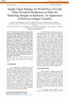 Research paper thumbnail of Supply Chain Strategy for World Price of Crude Palm Oil and Its Production on Palm Oil Marketing Margins in Indonesia: An Application of Pairwise Granger Causality