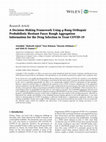 Research paper thumbnail of A Decision-Making Framework Using q-Rung Orthopair Probabilistic Hesitant Fuzzy Rough Aggregation Information for the Drug Selection to Treat COVID-19