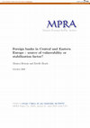 Research paper thumbnail of Les banques étrangères dans les pays d’Europe Centrale et Orientale : source de vulnérabilité ou facteur de stabilisation [Foreign banks in Central and Eastern Europe : source of vulnerability or stabilization factor?]