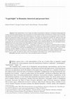 Research paper thumbnail of "Legal highs" in Romania: historical and present facts