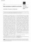 Research paper thumbnail of Data associations in global law and policy