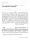 Research paper thumbnail of High-frequency palaeoenvironmental changes on a shallow carbonate platform during a marine transgression (Late Oxfordian, Swiss Jura Mountains)