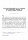 Research paper thumbnail of Quantification of high-frequency sea-level fluctuations in shallow-water carbonates: an example from the Berriasian–Valanginian (French Jura)