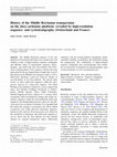 Research paper thumbnail of History of the Middle Berriasian transgression on the Jura carbonate platform: revealed by high-resolution sequence- and cyclostratigraphy (Switzerland and France)