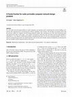 Research paper thumbnail of A Pareto frontier for node survivable computer network design problem