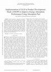 Research paper thumbnail of Implementation Of Ald In Product Development: Study Of Rops To Improve Energy Absorption Performance Using Absorption Part