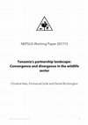 Research paper thumbnail of Tanzania’s partnership landscape: Convergence and divergence in the wildlife sector