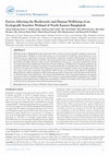 Research paper thumbnail of Factors Affecting the Biodiversity and Human Well-being of an Ecologically Sensitive Wetland of North Eastern Bangladesh