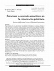 Research paper thumbnail of Estructuras y contenidos arquetípicos en la comunicación publicitaria