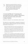 Research paper thumbnail of “Cursed and blessed”: Examining the socioemotional and academic experiences of undocumented Latina and Latino college students