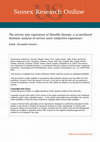 Research paper thumbnail of The service user experience of SlowMo therapy: A co‐produced thematic analysis of service users’ subjective experience