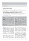 Research paper thumbnail of Establishment of national diagnostic reference levels for breast cancer CT protocols in radiation therapy