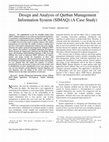 Research paper thumbnail of Design and Analysis of Management Information System Qurban (SIMAQ) at PKPU Human Initiative, East Jakarta