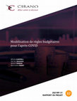 Research paper thumbnail of Modélisation de règles budgétaires pour l’après-COVID