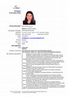 Research paper thumbnail of Europass Curriculum Vitae Personal information