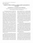 Research paper thumbnail of Comparison of different methods for evaluating potential evapotranspiration in Chhattisgarh