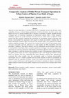 Research paper thumbnail of Comparative Analysis of Public Private Transport Operations in Urban Centres of Nigeria: Case Study of Lagos