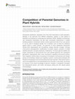 Research paper thumbnail of Competition of Parental Genomes in Plant Hybrids