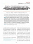 Research paper thumbnail of Comparison of Helminth Infection among the Native Populations of the Arctic and Subarctic Areas in Western Siberia Throughout History: Parasitological Researches on Contemporary and the Archaeological Resources