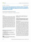 Research paper thumbnail of Rural Community Development Click-by-Click. Processes and dynamics of digitally supported social innovations in peripheral rural areas