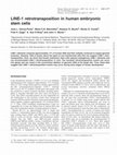 Research paper thumbnail of LINE-1 retrotransposition in human embryonic stem cells